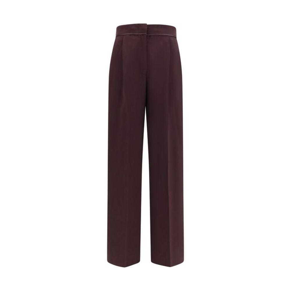 Forte_Forte Women High Waisted Grain De Poudre Pants